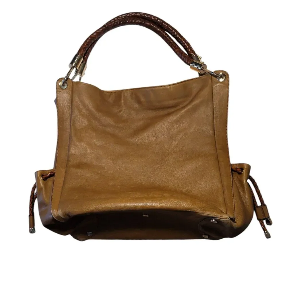 Michael Kors Caramel Leather Skorpios Hobo Style Bag